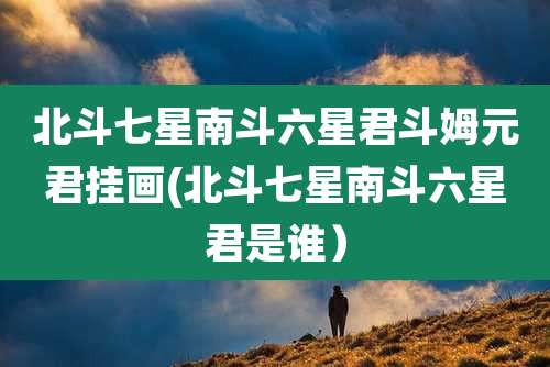 北斗七星南斗六星君斗姆元君挂画(北斗七星南斗六星君是谁)