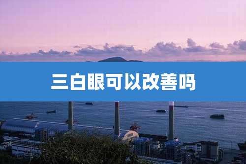 三白眼可以改善吗