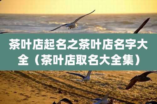 茶叶店起名之茶叶店名字大全(茶叶店取名大全集)