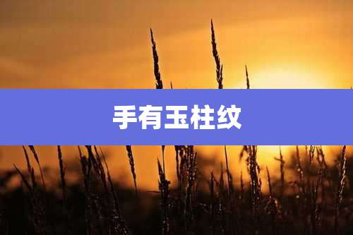 手有玉柱纹