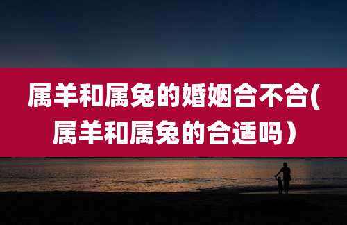 属羊和属兔的婚姻合不合(属羊和属兔的合适吗）