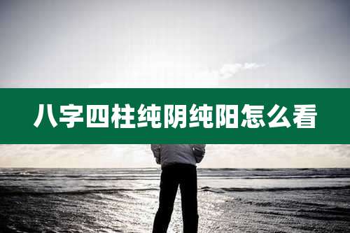 八字四柱纯阴纯阳怎么看