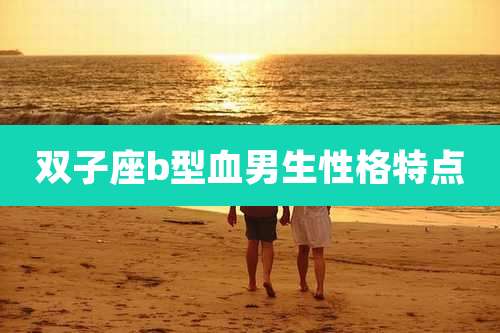 双子座b型血男生性格特点