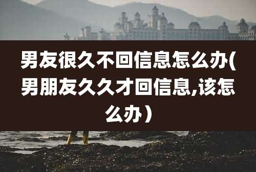 男友很久不回信息怎么办(男朋友久久才回信息,该怎么办）