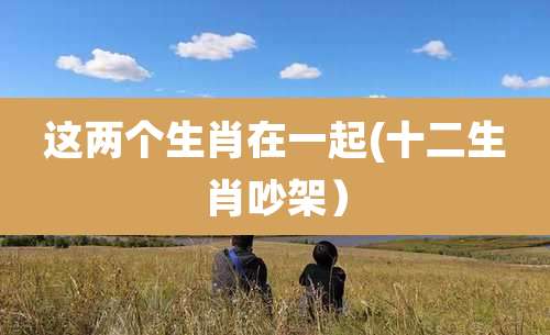 这两个生肖在一起(十二生肖吵架）