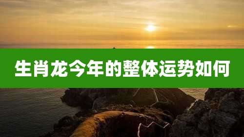 生肖龙今年的整体运势如何