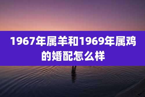 1967年属羊和1969年属鸡的婚配怎么样