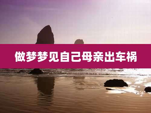 做梦梦见自己母亲出车祸