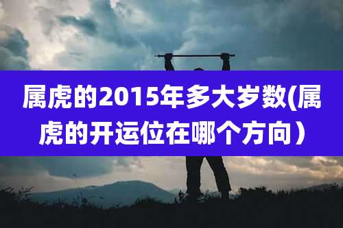 属虎的2015年多大岁数(属虎的开运位在哪个方向)