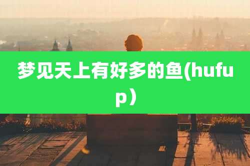 梦见天上有好多的鱼(hufup)