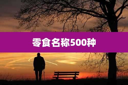 零食名称500种