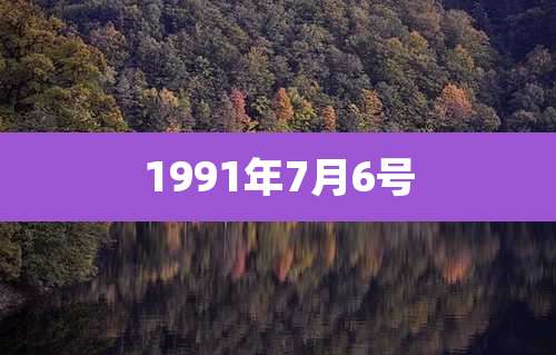 1991年7月6号