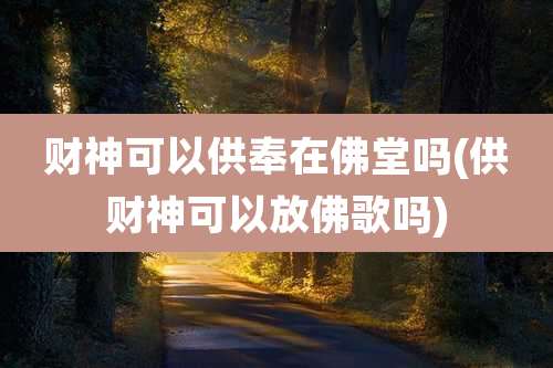 财神可以供奉在佛堂吗(供财神可以放佛歌吗)