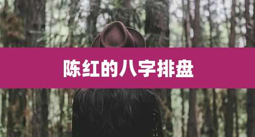 陈红的八字排盘