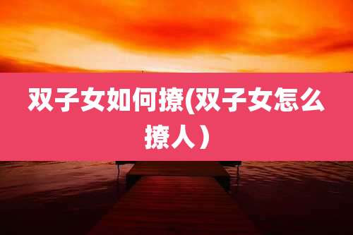 双子女如何撩(双子女怎么撩人)