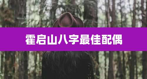 霍启山八字最佳配偶