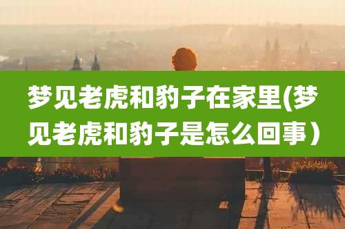 梦见老虎和豹子在家里(梦见老虎和豹子是怎么回事)