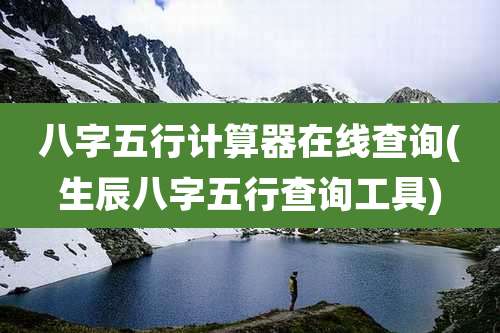八字五行计算器在线查询(生辰八字五行查询工具)