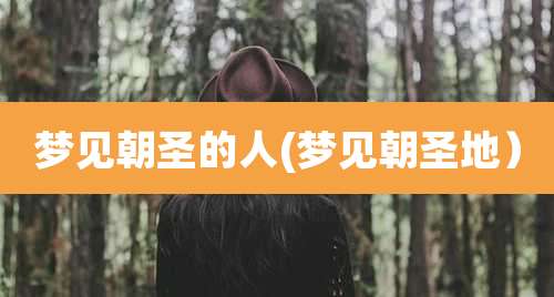 梦见朝圣的人(梦见朝圣地)