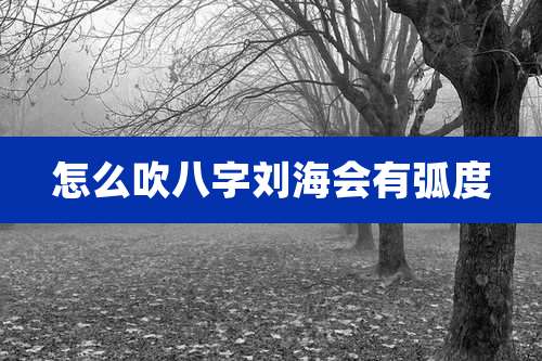 怎么吹八字刘海会有弧度