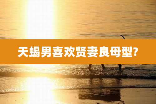 天蝎男喜欢贤妻良母型?