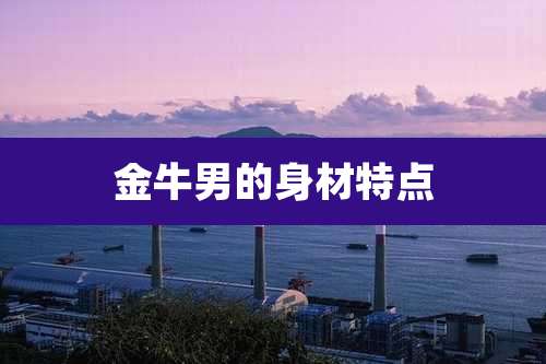 金牛男的身材特点