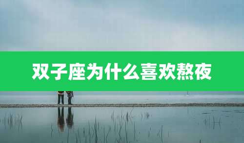 双子座为什么喜欢熬夜