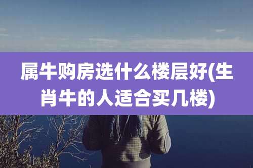 属牛购房选什么楼层好(生肖牛的人适合买几楼)
