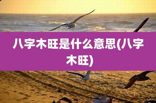 八字木旺是什么意思(八字 木旺)