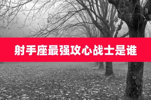 射手座最强攻心战士是谁