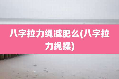 八字拉力绳减肥么(八字拉力绳操)