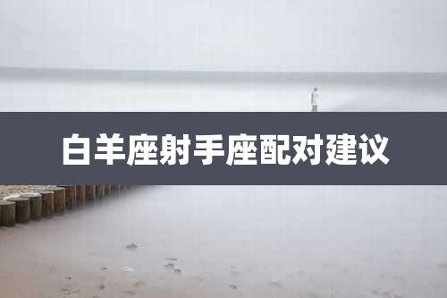 白羊座射手座配对建议