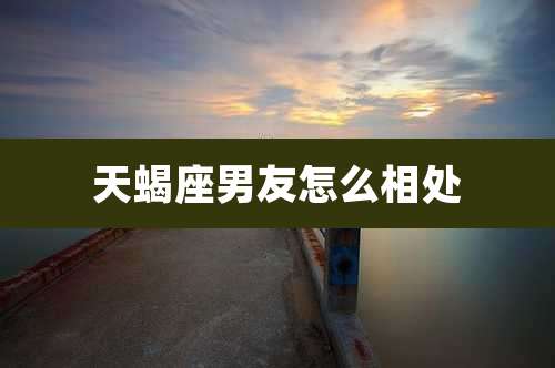 天蝎座男友怎么相处