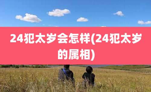 24犯太岁会怎样(24犯太岁的属相)