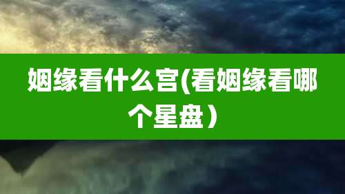 姻缘看什么宫(看姻缘看哪个星盘）