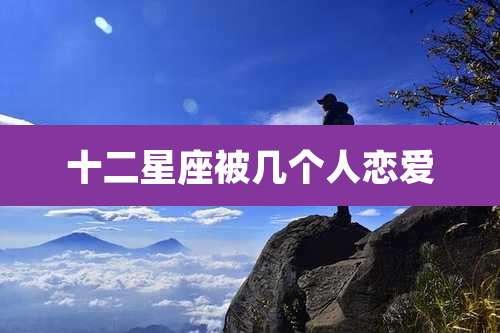 十二星座被几个人恋爱
