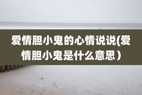 爱情胆小鬼的心情说说(爱情胆小鬼是什么意思）