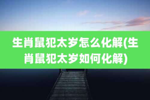 生肖鼠犯太岁怎么化解(生肖鼠犯太岁如何化解)