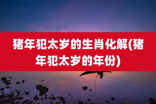 猪年犯太岁的生肖化解(猪年犯太岁的年份)