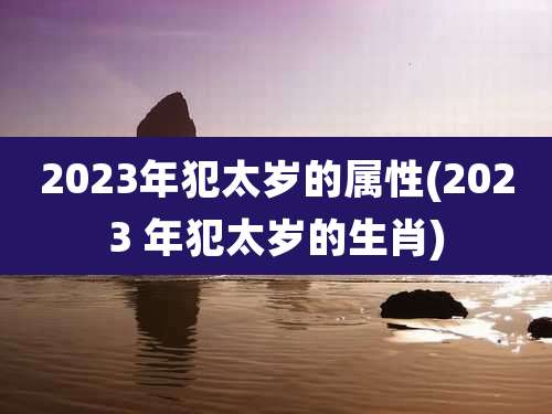 2023年犯太岁的属性(2023 年犯太岁的生肖)