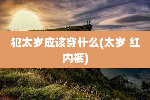 犯太岁应该穿什么(太岁 红内裤)