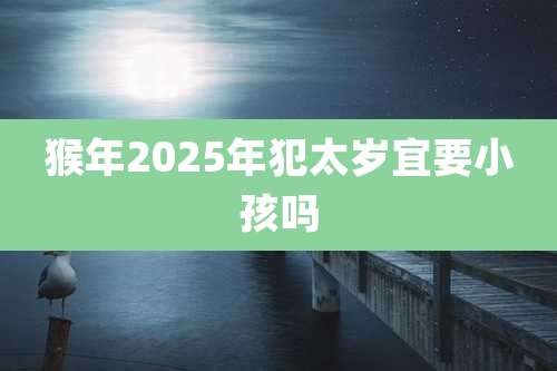 猴年2025年犯太岁宜要小孩吗