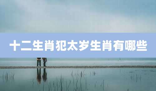 十二生肖犯太岁生肖有哪些