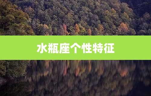水瓶座个性特征