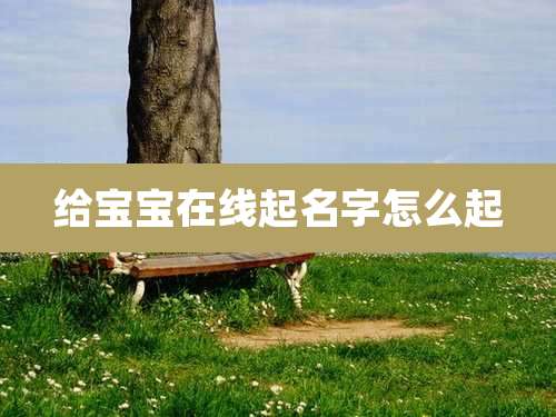 给宝宝在线起名字怎么起
