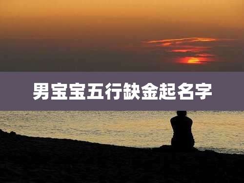 男宝宝五行缺金起名字
