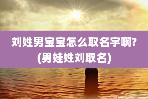 刘姓男宝宝怎么取名字啊?(男娃姓刘取名)