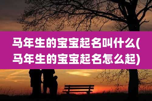 马年生的宝宝起名叫什么(马年生的宝宝起名怎么起)