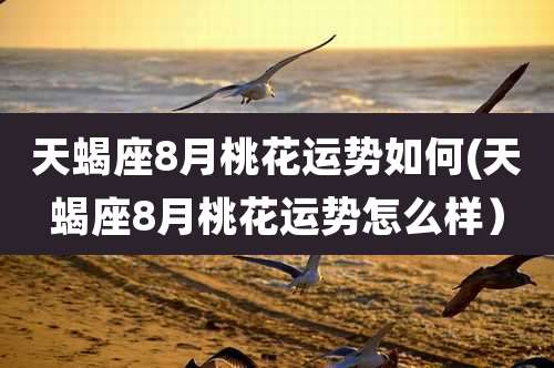 天蝎座8月桃花运势如何(天蝎座8月桃花运势怎么样)