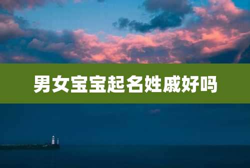 男女宝宝起名姓戚好吗